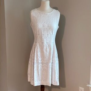 Eva Mendes White Lace Dress